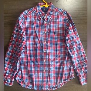 Tommy Hilfiger long sleeve button down shirt size 10/12